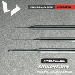 PMMA Milling Burs — Zirkonzahn M1 Soft Milling Unit M1, M3 M5 Milling Machine