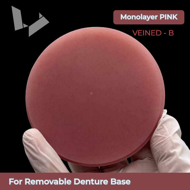 Pink B Veind PMMA Disc —— Monolayer Removable Denture Materials