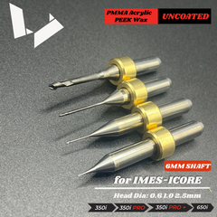 6mm Shaft PMMA Milling burs —— imes icore（CORiTEC 350i / 350i Pro / 650i）Milling Machine