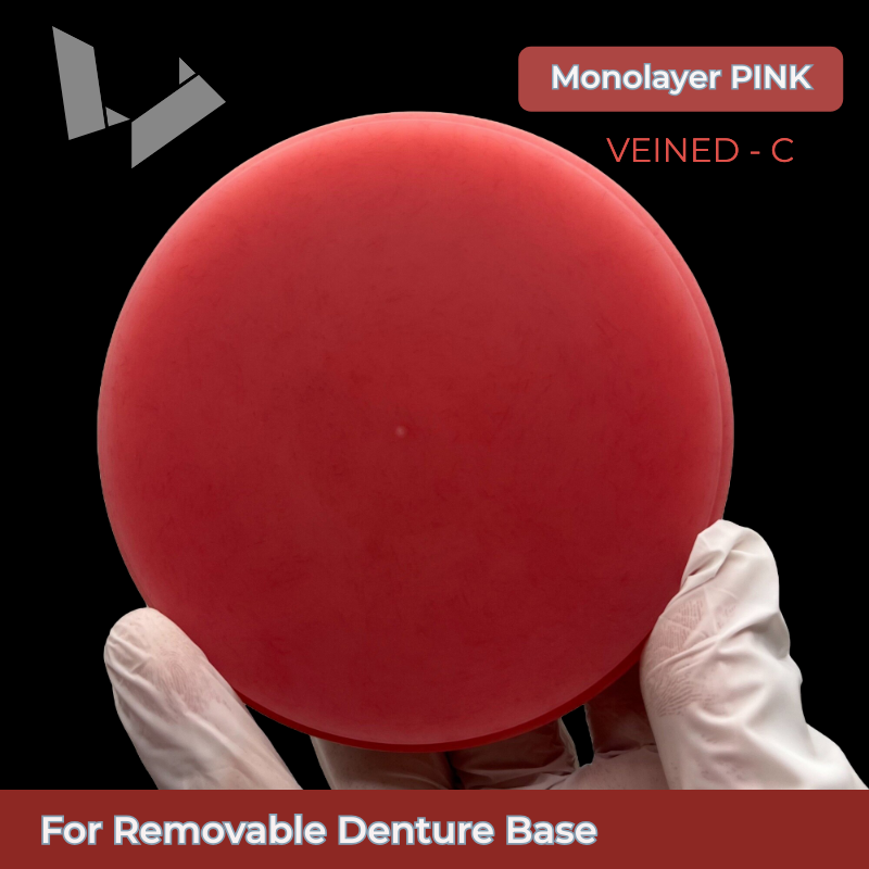 Pink C Veind PMMA Disc —— Monolayer Removable Denture Materials