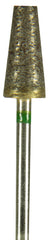 Coarse Fully Sintered Diamonds HP Bur - Green (100–120 Grit)