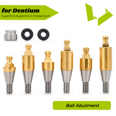Ball Attachment for Dentium SuperLine ll, SuperLine, and lmplantium