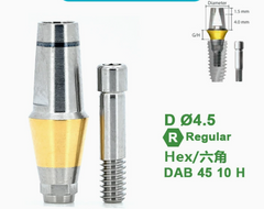 Ø4.0 Ø5.5 Ø6.5 Dual Abutment [Hex] for Dentium SuperLine ll, Superline, and lmplantium