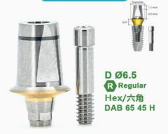 Ø4.0 Ø5.5 Ø6.5 Dual Abutment [Hex] for Dentium SuperLine ll, Superline, and lmplantium