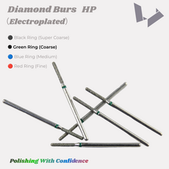 Coarse Diamond Burs HP Green Ring for Fast Contouring & Shaping of Dental Ceramics