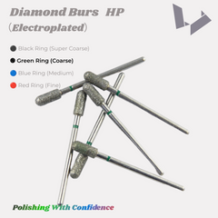 Coarse Diamond Burs HP Green Ring for Fast Contouring & Shaping of Dental Ceramics