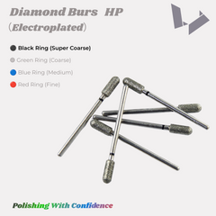 Super Coarse Diamond Burs HP Black Ring for Dental Zirconia & Ceramic Heavy Trimming