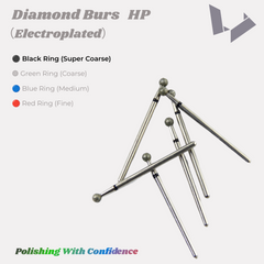 Super Coarse Diamond Burs HP Black Ring for Dental Zirconia & Ceramic Heavy Trimming