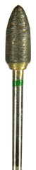 Coarse Fully Sintered Diamonds HP Bur - Green (100–120 Grit)