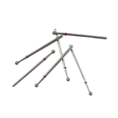 Fine Diamond Burs HP Red Ring for Smooth Finishing & Pre-Polishing of Zirconia