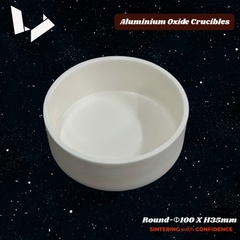 Bandeja de sinterización de alúmina (Al₂O₃) - Φ100 Φ95 Φ90 mm - Redonda - para horno de sinterización de laboratorio dental 