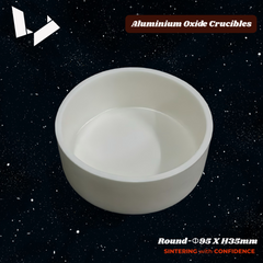 High-Alumina Dental Sintering Crucible –  Ø95X35mm Round Open