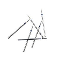 Medium Grit Diamond Burs HP Blue Ring for Standard Dental Lab Grinding & Anatomy Prep