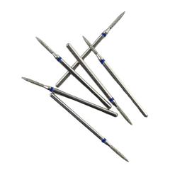Medium Grit Diamond Burs HP Blue Ring for Standard Dental Lab Grinding & Anatomy Prep