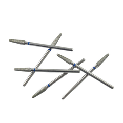 Medium Grit Diamond Burs HP Blue Ring for Standard Dental Lab Grinding & Anatomy Prep
