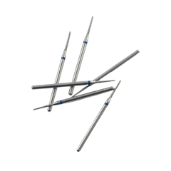 Medium Grit Diamond Burs HP Blue Ring for Standard Dental Lab Grinding & Anatomy Prep