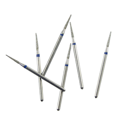 Medium Grit Diamond Burs HP Blue Ring for Standard Dental Lab Grinding & Anatomy Prep