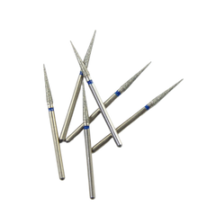 Medium Grit Diamond Burs HP Blue Ring for Standard Dental Lab Grinding & Anatomy Prep
