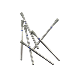 Medium Grit Diamond Burs HP Blue Ring for Standard Dental Lab Grinding & Anatomy Prep