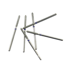 Medium Grit Diamond Burs HP Blue Ring for Standard Dental Lab Grinding & Anatomy Prep