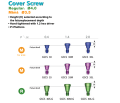 Cover Screw Compatible with Osstem TS Implant System