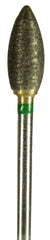 Coarse Fully Sintered Diamonds HP Bur - Green (100–120 Grit)