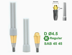 Ø4.5 Ø5.5 Screw Abutment for Dentium SuperLine ll, SuperLine, and implantium