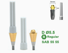 Ø4.5 Ø5.5 Screw Abutment for Dentium SuperLine ll, SuperLine, and implantium