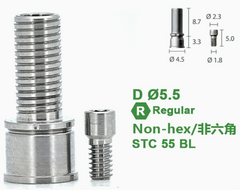 Screw Abutment Components - Ti-Temporary Cylinder for Dentium SuperLine ll, SuperLine, and lmplantium