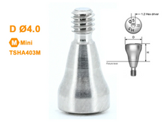 Healing Abutment Caps Mini Platform Ø4.0mm Ø4.5mm Ø5.0mm Fits OSSTEM