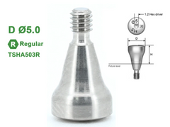 Ø4.0 Ø4.5 Ø5.0 Ø6.0 Ø7.0 Ø8.0 Ø9.0 Regular Heating Abutment for Osstem TS Implant System