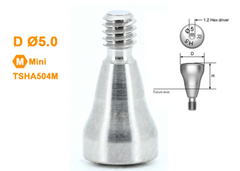 Healing Abutment Caps Mini Platform Ø4.0mm Ø4.5mm Ø5.0mm Fits OSSTEM