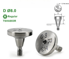 Ø4.0 Ø4.5 Ø5.0 Ø6.0 Ø7.0 Ø8.0 Ø9.0 Regular Heating Abutment for Osstem TS Implant System