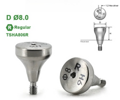 Ø4.0 Ø4.5 Ø5.0 Ø6.0 Ø7.0 Ø8.0 Ø9.0 Regular Heating Abutment for Osstem TS Implant System