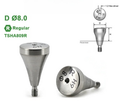 Ø4.0 Ø4.5 Ø5.0 Ø6.0 Ø7.0 Ø8.0 Ø9.0 Regular Heating Abutment for Osstem TS Implant System