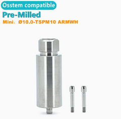 Ø1.0 Ø14 PreMilled Abutment / Custom CAD CAM Blank fits fitting with Osstem