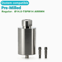 Ø1.0 Ø14 PreMilled Abutment / Custom CAD CAM Blank fits fitting with Osstem