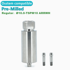Ø1.0 Ø14 PreMilled Abutment / Custom CAD CAM Blank fits fitting with Osstem
