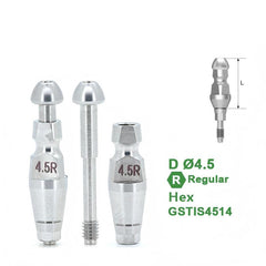 Ø4.0 Ø4.5 Ø5.0 Closed Tray Impression Coping Compatible with Osstem implant System
