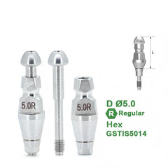 Ø4.0 Ø4.5 Ø5.0 Closed Tray Impression Coping Compatible with Osstem implant System