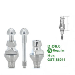 Ø4.0 Ø4.5 Ø5.0 Closed Tray Impression Coping Compatible with Osstem implant System