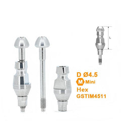 Ø4.0 Ø4.5 Ø5.0 Closed Tray Impression Coping Compatible with Osstem implant System