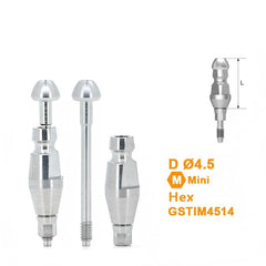 Ø4.0 Ø4.5 Ø5.0 Closed Tray Impression Coping Compatible with Osstem implant System