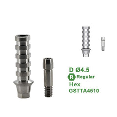 Ø4.0 Ø4.5 Temporary Abutment Compatible with Osstem TS Implant System