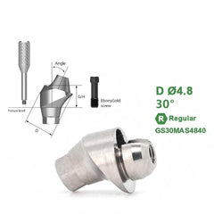 17° / 30° Multi Angled Abutment Compatible with Osstem TS Implant System