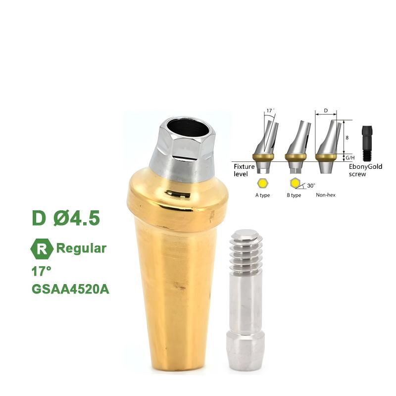 17° Regular-Angled Abutment (Ø4.5 Ø5.0 Ø6.0mm) Compatible with Osstem TS Implant System