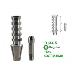 Ø4.0 Ø4.5 Temporary Abutment Compatible with Osstem TS Implant System