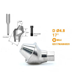 17° / 30° Multi Angled Abutment Compatible with Osstem TS Implant System