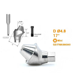 17° / 30° Multi Angled Abutment Compatible with Osstem TS Implant System